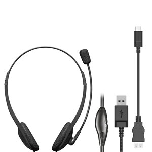 �G���R�� �w�b�h�Z�b�g �X�e���I �L�� USB�ڑ� HS-HP22UCBK