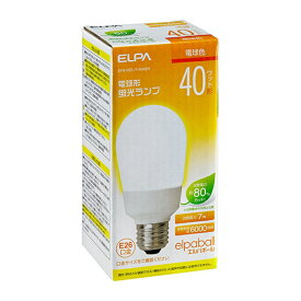 ELPA 電球型蛍光灯　E26　40W　1個入り EFA10EL/7-A042H 電球色