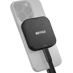 obt@[iBuffaloj USB 3.2iGen 2j MagSafe}OlbgΉ|[^uSSD ProRes^Ή SSD-PMS2.0U3-BA ubN@SSDF2TB