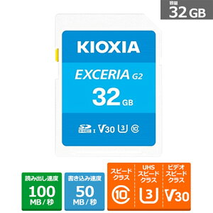 KIOXIAiLINVAj EXCERIA G2 SDHC UHS-I J[h KSDU-B032G eʁF32GB