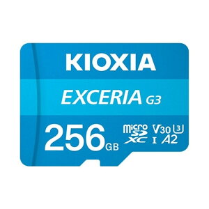 KIOXIAiLINVAj EXCERIA G3 microSDXC UHS-I J[h KMU-C256G eʁF256GB