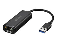 バッファロー（Buffalo） Giga対応 Type-A USB 3.2 (Gen1)用 LANアダプター LUA6-U3-AGTE-BK ブラック