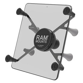 RAM MOUNTS（ラムマント） Xグリップ(L)タブレットホルダー テザー付 iPad mini他 RAM-HOLUN8BU ブラック