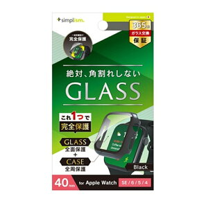 gjeB Apple Watch 40mm SEi2j/ SEi1j / 6 / 5 / 4  KX̌^PCP[X TR-AW2240-GLPC-CCBK ubN