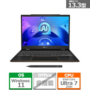 MSI�i�G���G�X�A�C�j 13.3�^�r�W�l�X�m�[�g�p�\�R���@Summit E13 AI Evo A1M SUMMIT-E13A1MTG-4099JP �C���N�u���b�N