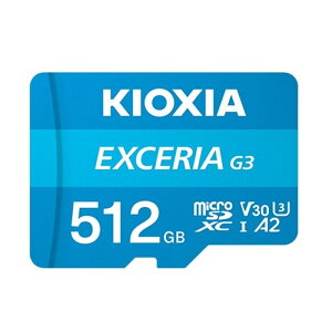 KIOXIAiLINVAj EXCERIA G3 microSDXC UHS-I J[h KMU-C512G eʁF512GB
