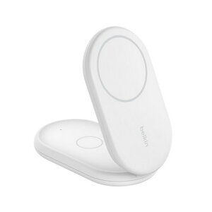 BelkinixLj BOOSTCHARGE Qi2 2-in-1 ܂肽ݎCX[d WIZ028qcWH zCg