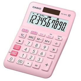 カシオ計算機 W税率電卓 MW-100TC-PK-N ピンク
