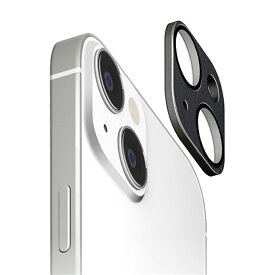 PGA iPhone 15 / 15 Plus デュアルカメラ用 カメラフルプロテクター PG-23ACLG20BK PVCレザー/ブラック