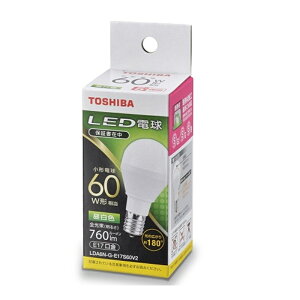 ŁiTOSHIBAj LEDd LDA6N-G-E17S60V2 F@60W`/E17