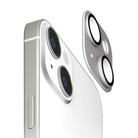PGA iPhone 15 / 15 Plus デュアルカメラ用 カメラフルプロテクター PG-23ACLG10SV アルミ/シルバー
