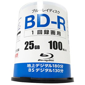 RITEK社製 録画用BD－R　6倍速　1層　100枚　スピンドル RM-BD25R100S6