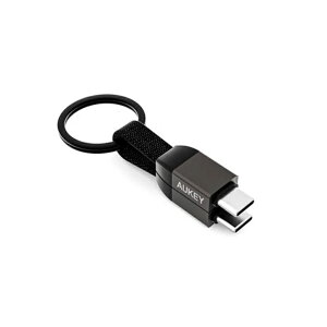 AUKEY�i�I�[�L�[�j �L�[�z���_�[�^USB-C to C�P�[�u�� CB-CC16-BK �u���b�N
