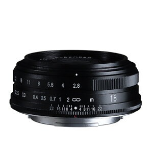 �R�V�i �����p�����Y�@X�}�E���g COLOR SKOPAR 18mm F2.8 Aspherical X-mount BK �u���b�N