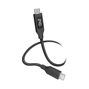 �G���R�� �d�̓f�B�X�v���C�t���P�[�u��(USB-C - USB-C/240W/�Ȃ߂炩) MPA-CCW10BK �u���b�N�i1.0m�j