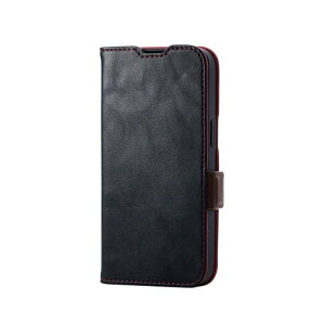 �G���R�� iPhone 16e �\�t�g���U�[�P�[�X ���Εt �ϏՌ� �X�e�b�` PM-A25SPLFYBK �u���b�N