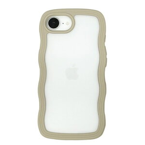 CCCteBA iPhone 16eΉ Wavy Case UNI-CSIP25S-5WCGG O[W