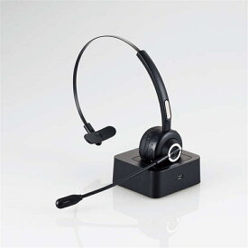 エレコム オーバーヘッドタイプ充電台付Bluetoothヘッドセット LBT-HSOH11PCBK ブラック