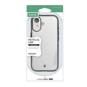 �G���R�� iPhone 17�Ή� �\�t�g�P�[�X ���^���X�e�b�J�[�t PM-A25AUCTMLBGB �u���b�N�O���[�W��