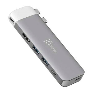 j5 create MacBook Pro�^Air��p 6in1 �}���`�A�_�v�^�[ JCD394V2