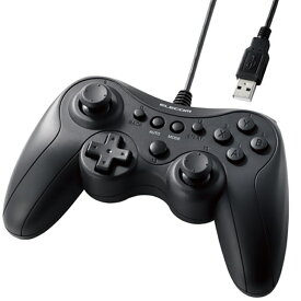 エレコム ゲームパッド PC コントローラー 有線 USB接続 Xinput Xbox系ボタン配置 JC-GP20XBK ブラック