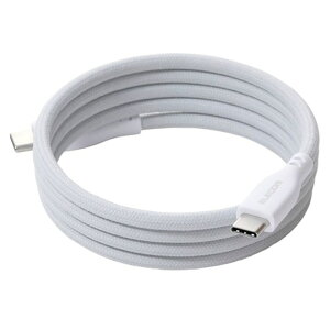 �G���R�� �܂Ƃ܂�}�O�l�b�g�P�[�u��(USB Type-C - USB Type-C/���b�V��) MPA-CCTMG10WH �z���C�g