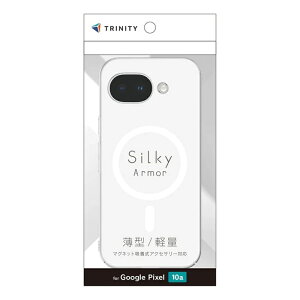 �g���j�e�B Google Pixel 10a�Ή� [Silky Armor] �}�O�l�b�g�z�����A�N�Z�T���[�Ή� �V���L�[�^�b�`�P�[�X TR-PX2610A-SA-CL �}�b�g�N���A