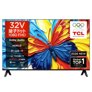 (���������ۏ�/�z���ݒu����)TCL 32V�^ �t���e���r�@Premium 2K QLED TV�iGoogle TV�j 32S5L