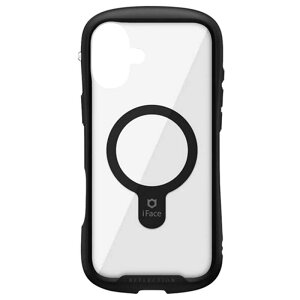 Hamee iPhone 16 Plus�p�P�[�X�@iFace Reflection MagSynq 41-980118 �u���b�N