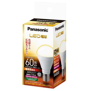 (�A�E�g���b�g) Panasonic�i�p�i�\�j�b�N�j LED�d�� LDA7LGE17K60ESW2 �d���F 60W�`����/E17����
