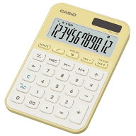 カシオ計算機 カラフル電卓　ミニジャストタイプ MW-C20D-LY-N ライトイエロー