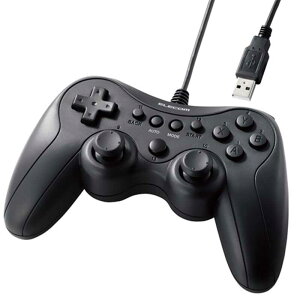 �G���R�� �Q�[���p�b�h PC �R���g���[���[ �L�� USB�ڑ� Xinput PS�n�{�^���z�u JC-GP20SBK �u���b�N