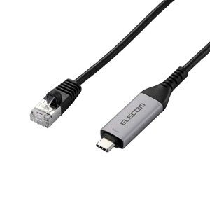 �G���R�� USB Type-C(TM) LAN�ϊ��P�[�u��(1Gbps) LD-CL1G10BK �u���b�N