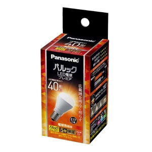 Panasonic�i�p�i�\�j�b�N�j �p���b�N LED�d�� �v���~�A 4.2W�i�d���F�����j ���`�d���^�C�v LDA4LGE17K40ESW2F 40�`����/E17����