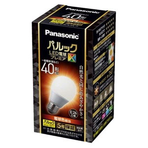 Panasonic�i�p�i�\�j�b�N�j �p���b�N LED�d�� �v���~�AX 4.9W�i�d���F�����j LDA5LDGSZ4F 40W�`����/E26����