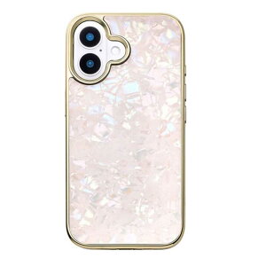 CCC�t�����e�B�A iPhone16�Ή��@�O���X�V�F���P�[�X�iGlass Shell Case�j UNI-CSIP24M-0GSPN �s���N