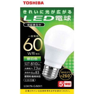 ���ŁiTOSHIBA�j LED�d�� LDA7N-G/60V1 60W�`����/E26����
