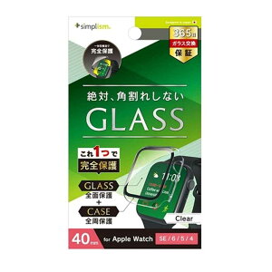 �g���j�e�B Apple Watch 40mm SE�i��2����j/ SE�i��1����j / 6 / 5 / 4 ������ �K���X��̌^PC�P�[�X TR-AW2240-GLPC-CCCL �N���A
