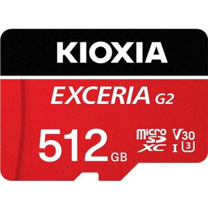 KIOXIA�i�L�I�N�V�A�j EXCERIA G2 �}�C�N��SDXC UHS-I �������J�[�h KMU-B512GR �e�ʁF512GB