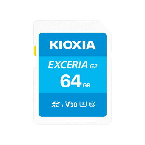 KIOXIA�i�L�I�N�V�A�j EXCERIA G2 SDXC UHS-I �������J�[�h KSDU-B064G �e�ʁF64GB