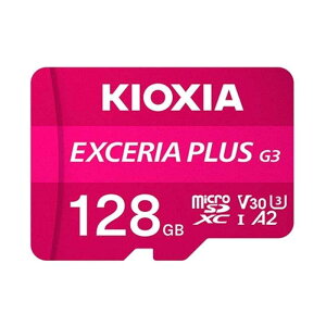 KIOXIA�i�L�I�N�V�A�j EXCERIA PLUS G3 microSDXC UHS-I �������J�[�h KMUH-C128G �e�ʁF128GB