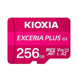 KIOXIA�i�L�I�N�V�A�j EXCERIA PLUS G3 microSDXC UHS-I �������J�[�h KMUH-C256G �e�ʁF256GB