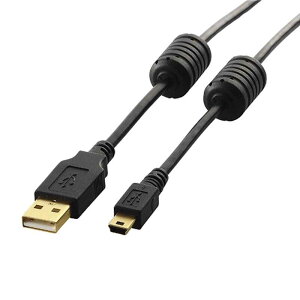 �G���R�� USB2�D0�P�[�u���^A�[miniB�^�C�v�^�t�F���C�g�R�A�t�^5m U2C-MF50BK �u���b�N