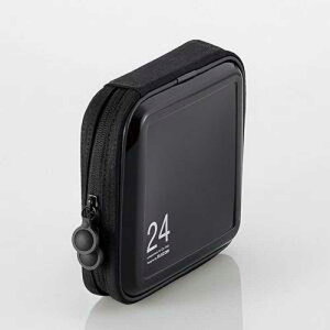 �G���R�� CD�^DVD�P�[�X CCD-H24BK �u���b�N