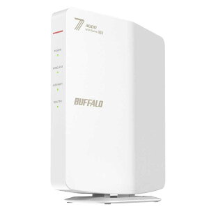�o�b�t�@���[�iBuffalo�j Wi-Fi 7(11be)�Ή��f���A���o���hWi-Fi���[�^�[ 2882+688Mbps AirStation�i�G�A�X�e�[�V�����j WSR3600BE4P-WH �z���C�g
