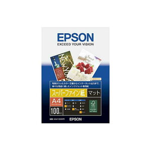 EPSON�i�G�v�\���j �X�[�p�[�t�@�C�����i�}�b�g�j KA4100SFR A4�T�C�Y�i210×297mm�j/ 100����