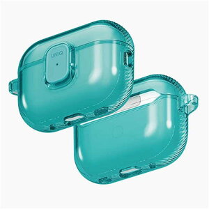 UNIQ�i���j�[�N�j AirPods Pro 3�p�P�[�X�@Glase Pro Protective Clear Case with Clasp Lock UNIQ-AIRPODSPRO3-GLSPTEAL TEAL
