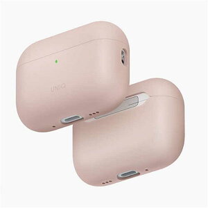 UNIQ�i���j�[�N�j AirPods Pro 3�p �P�[�X�@ Lino Liquid Silicone Case UNIQ-AIRPODSPRO3-LINOBLPINK