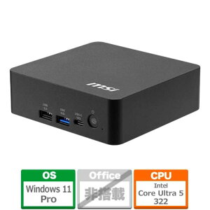 MSI�i�G���G�X�A�C�j �f�X�N�g�b�v�p�\�R���@Cubi NUC AI + 3MG-026JP / Copilot+ PC CUBI-NUC-AI+3MG-026JP ��