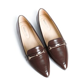 【特価売り切り・特別価格】レディース ローヒール パンプス ブラック ブラウン ポインテッドトゥ フラットパンプス スムース PUレザー バレエシューズ ぺたんこ おしゃれ 歩きやすい ブラウン 22.5cm 23.0cm 23.5cm 24.0cm 24.5cm 25.0cm af_20442